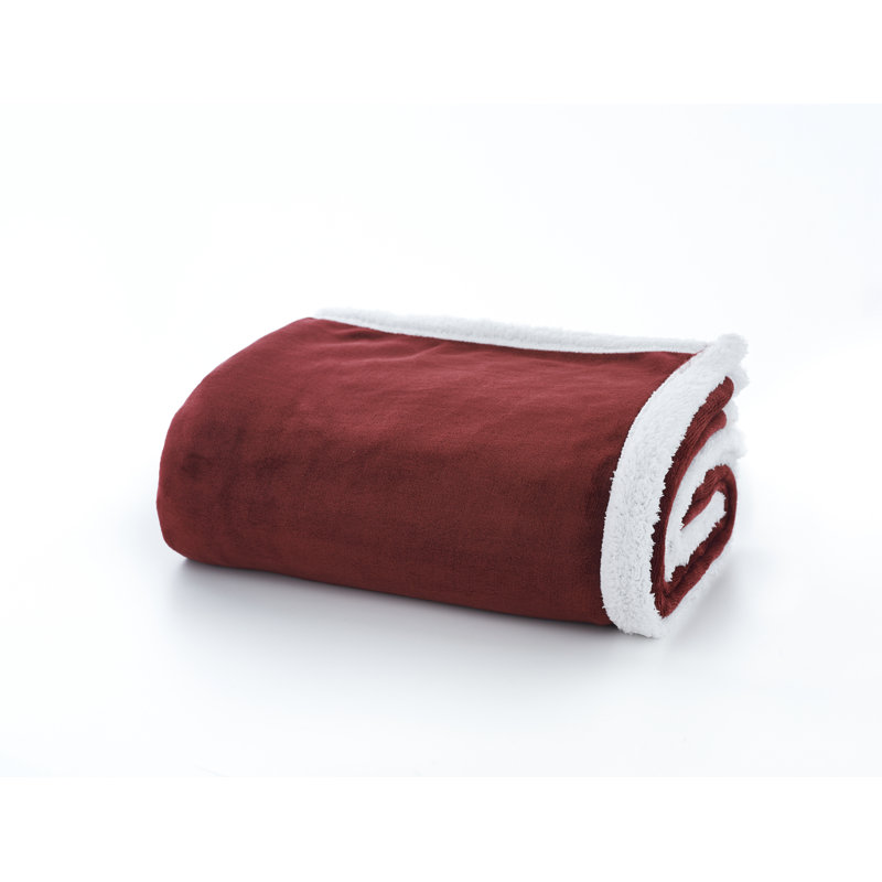 Sherpa Throw, Maroon