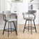 Rabassa Swivel 26" Linen Counter Stool