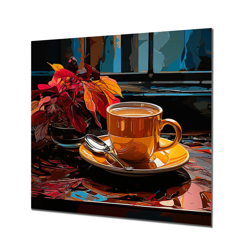 Turkish Coffee Pop Art Coffee - Art mural en métal café, H 29 po x l 29 po