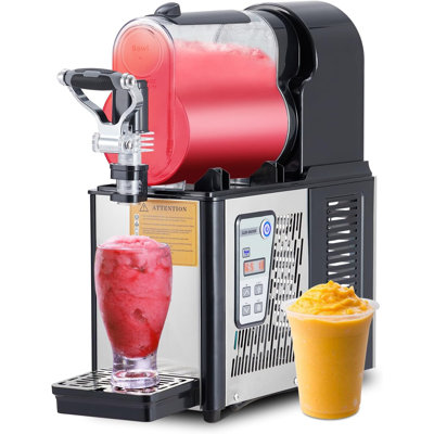 Commercial Stainless Steel Frozen Drink Slushie Margarita Maker, Multi-Mode Machine with Built-In Self-Clean Function, Makes Smoothies & Soft Ice Cream for Home, Cafe and Restaurant Service