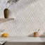 Zeta Polished Marble, Antique Mirror And Brass Waterjet Mosaic Tile-730252738
