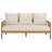 Tweedy Teak & Hyacinth Sofa