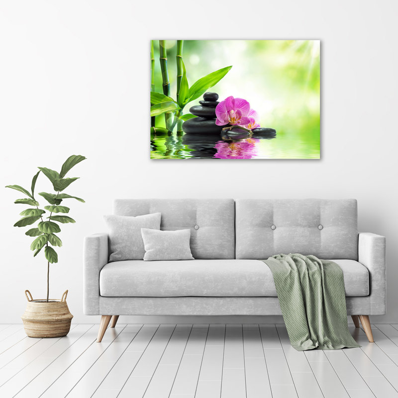 Orchid - No Frame Print on Glass