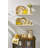 Honey Check Dinner Plate-107511236