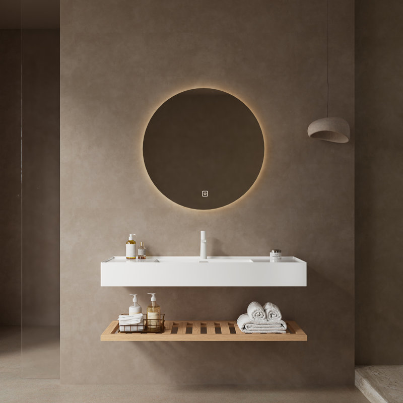 Meuble-lavabo mural avec lavabo vasque