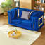 Causeuse luxueuse de luxe avec garniture en velours 69 pouces