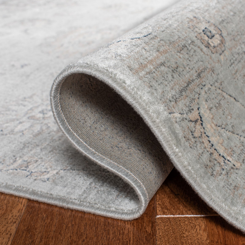 Huck Performance Floral Rug, Rectangle 4' x 6'