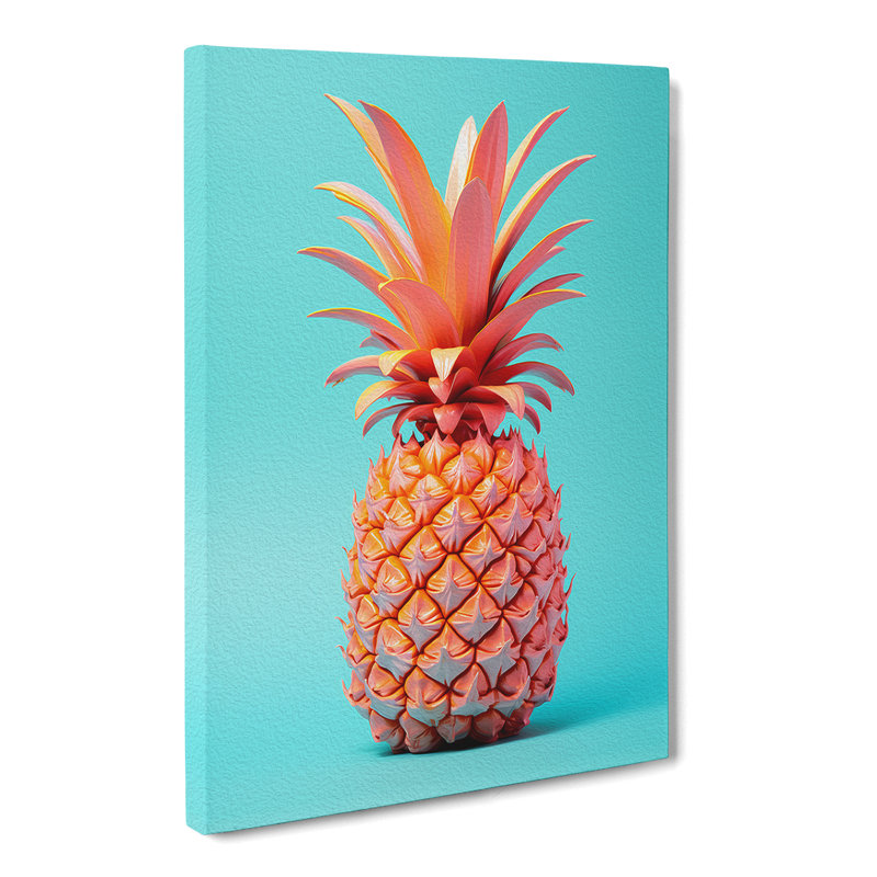 Pineapple Constructivism - Wrapped Canvas, 50cm H x 35cm W x 3cm D