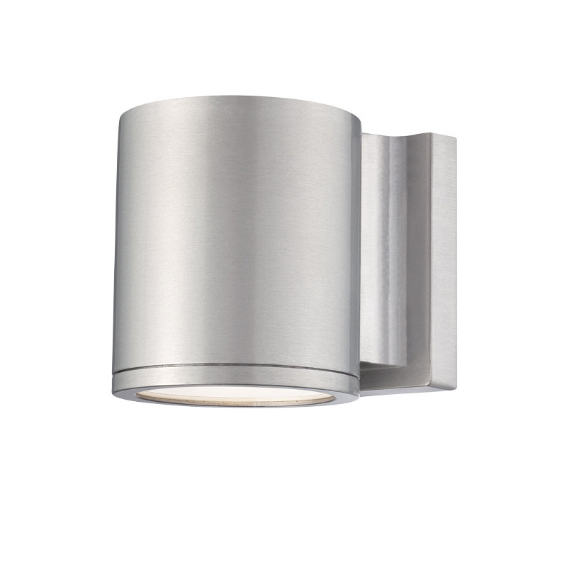 Tube LED Wall Light, Brushed Aluminum
