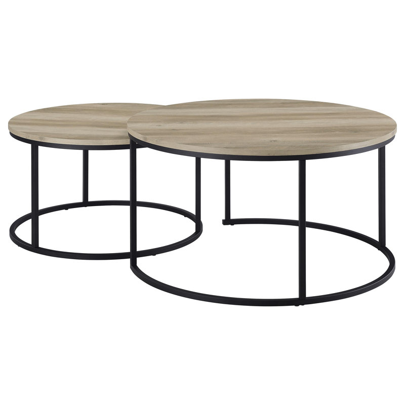 Table basse gigogne, Pin patiné