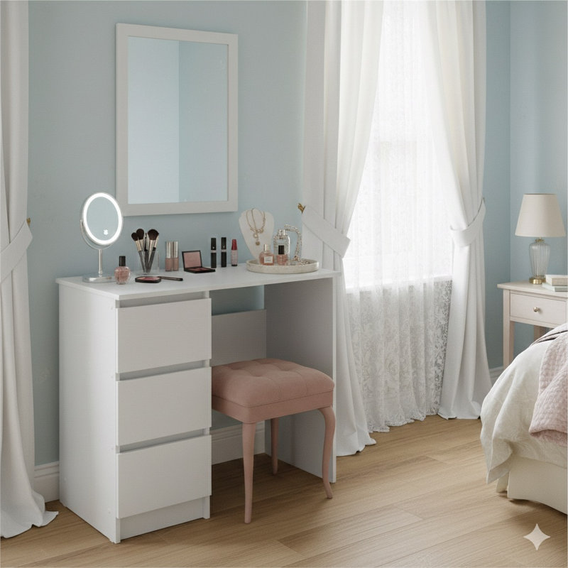 Computer Desk, White