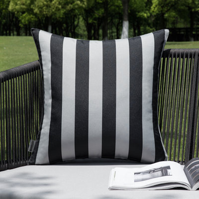 Housse de coussin extérieur rayé