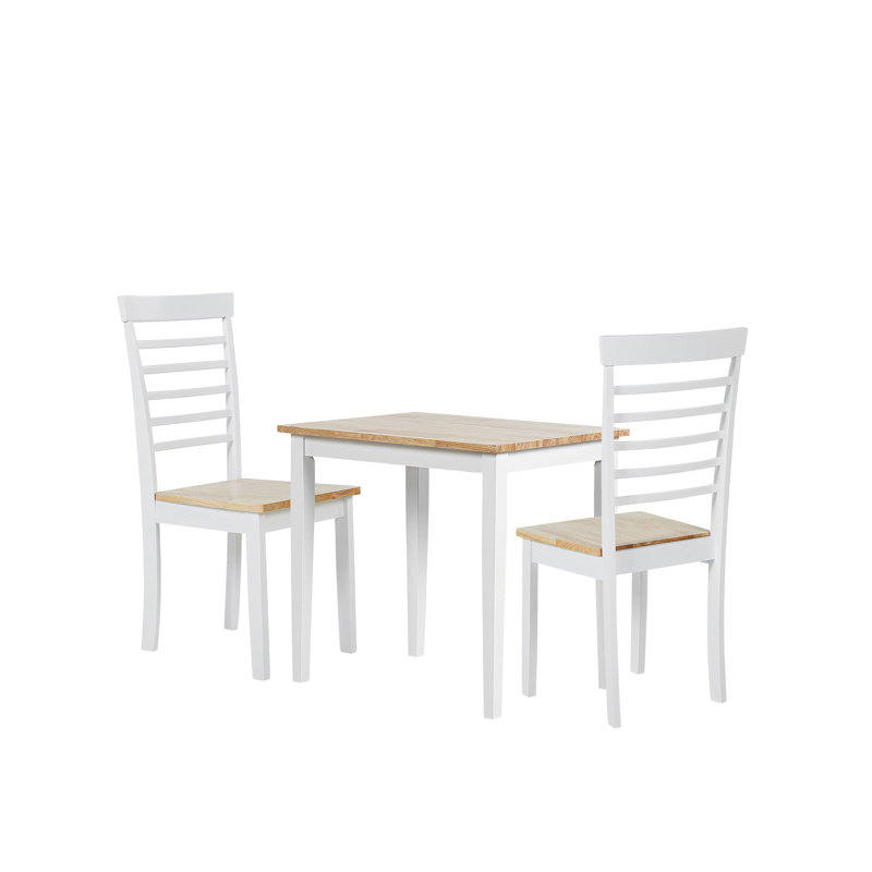 Mintz Rubberwood Solid Wood Dining Set