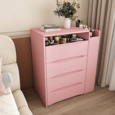 Bureau de meuble-lavabo à miroir 3 en 1 avec DEL réglable et plateau latéral