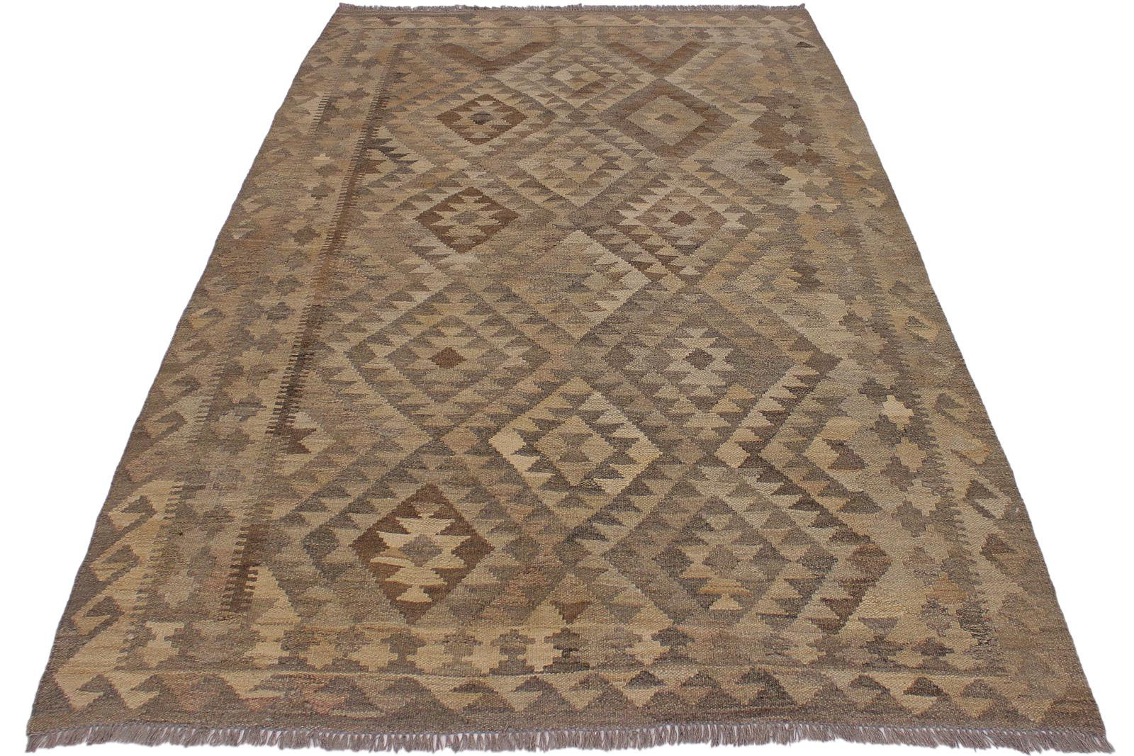 Isabelline Madee Geometric Handmade Rectangle 5'4
