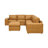 Sarenkhet Leather Match Large Seating Modular Sectional-88955414-88955413