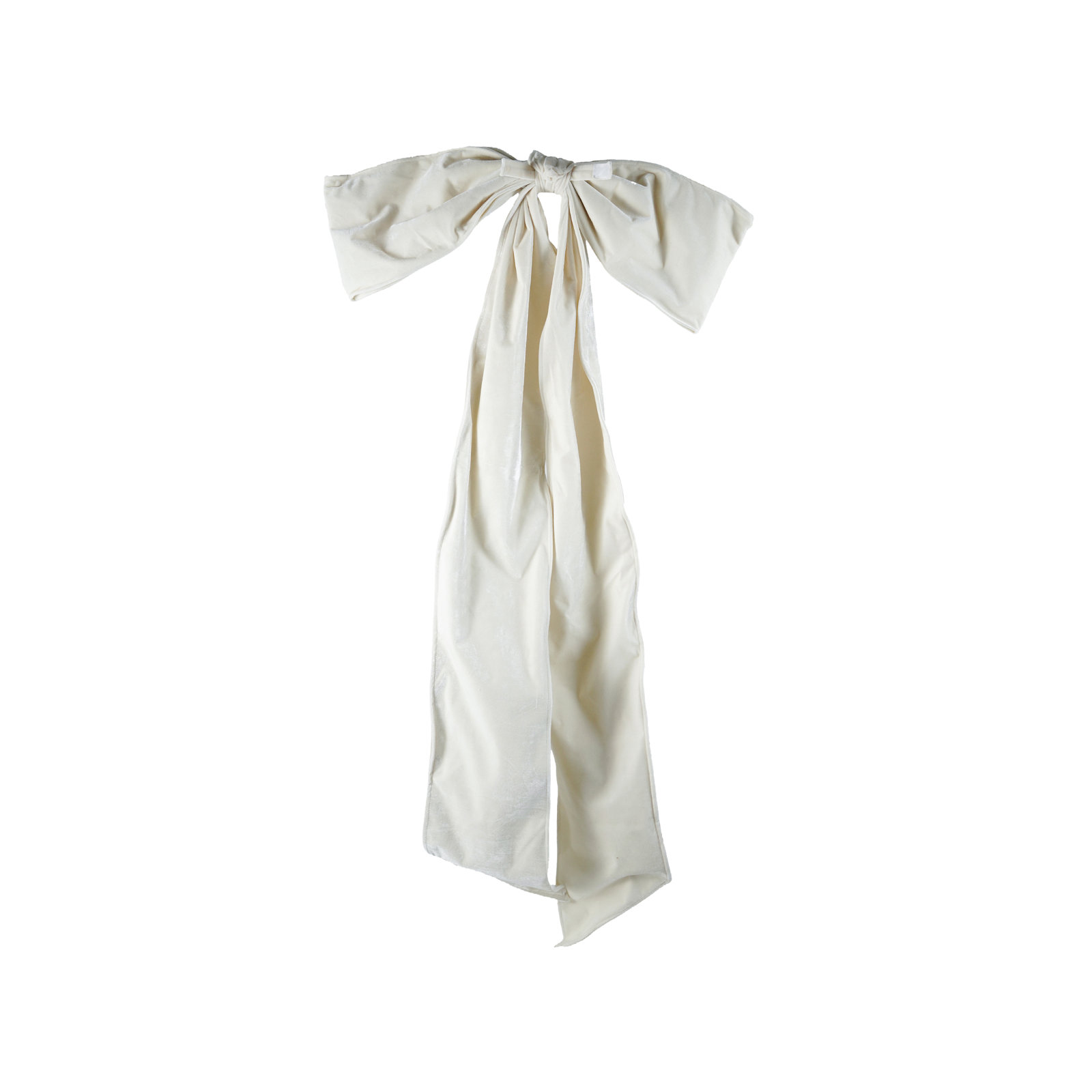 White Fabric Bow with Iron Frame