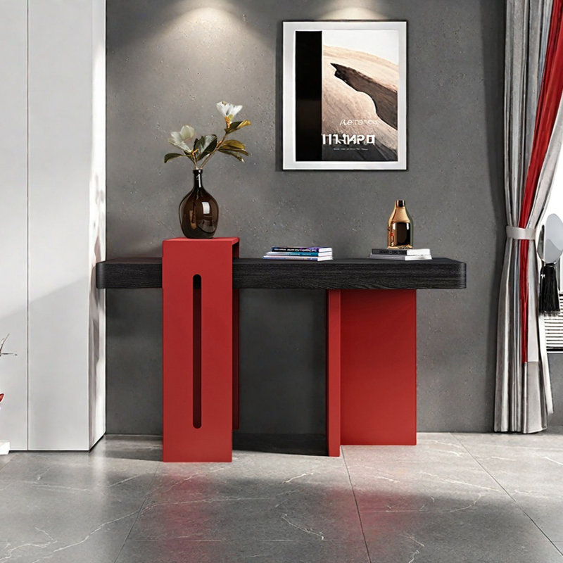 Modern Minimalist Console Table, 35.43" H x 55.12" W x 15.75" D