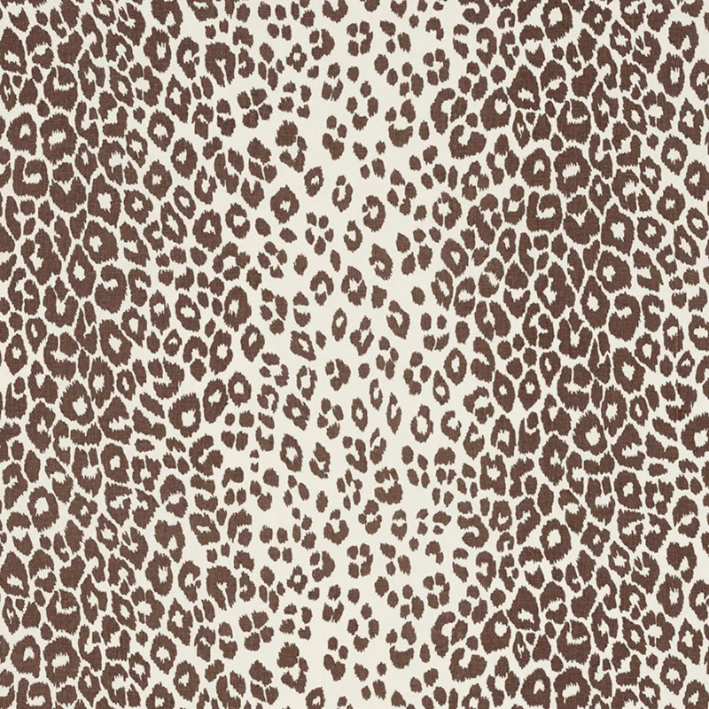 Tissu léopard emblématique, Brun