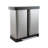 Steel Step On Multi-Compartments Trash & Recycling Bin - 15.85 Gallons