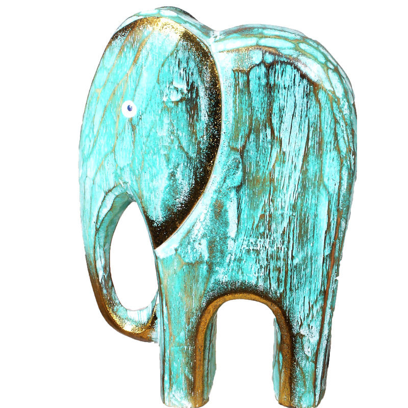 Figurine Balam ciselée à la main Bali, Vert