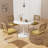 5 - Piece Pedestal Dining Table Set-90308388-90308386-90308385