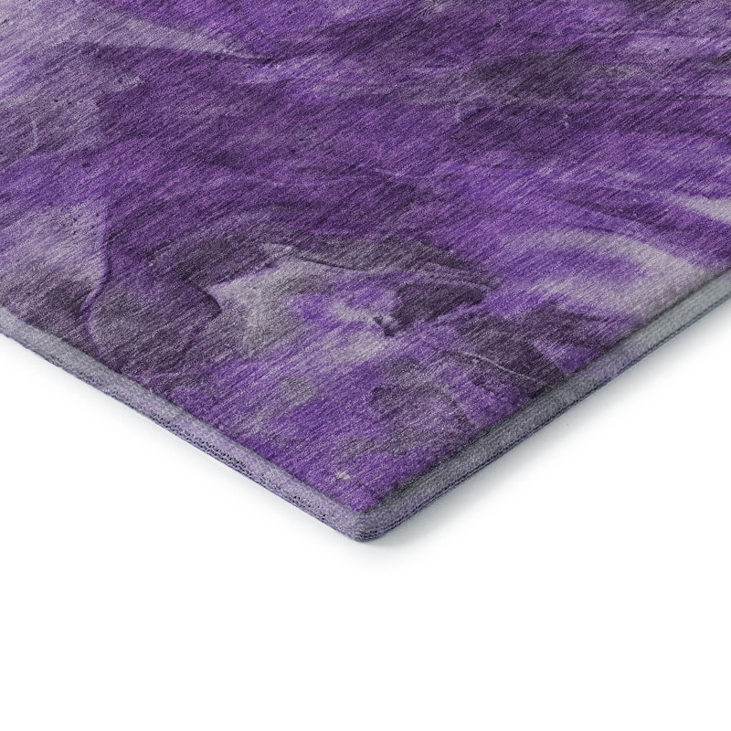 Tapis mauve Premium lavable à la machine, Rectangle 1 pi 8 po x 2 pi 6 po