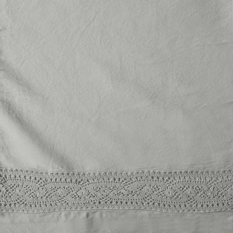 Viola Lace Sham, Silver Moon, Euro