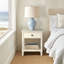 French Inspired Night Stand With Open Storage