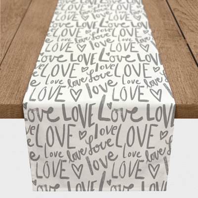 Love Typography Table Runner