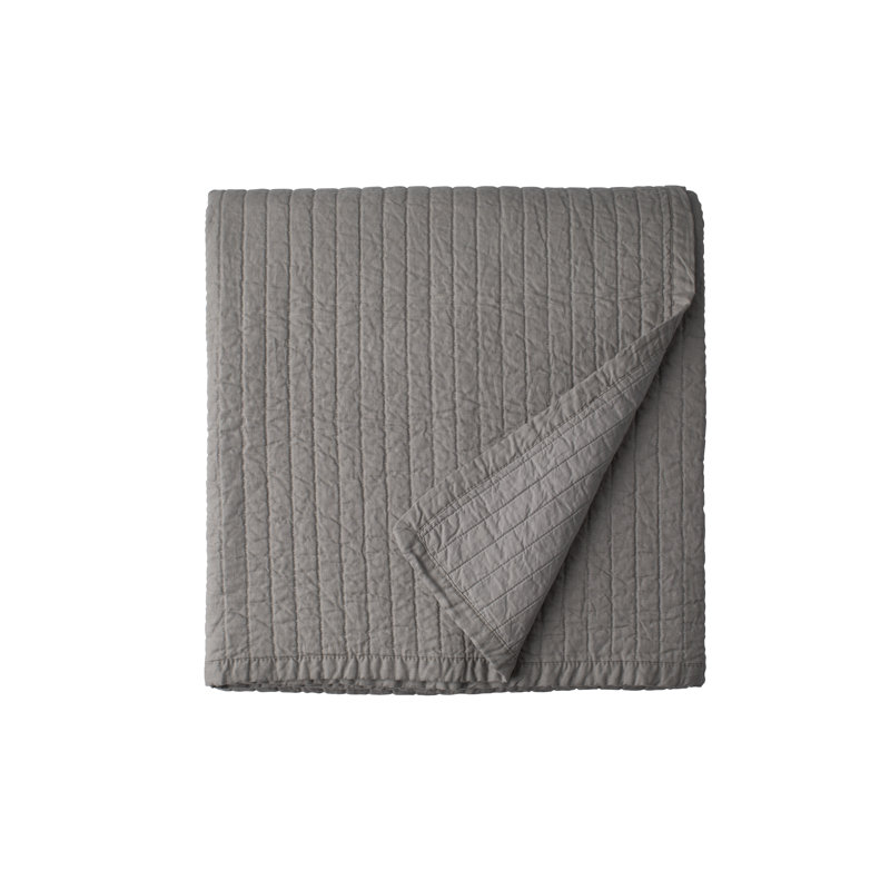 Tessa Coverlet, Queen Coverlet, Light Gray