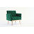 Velet Tufted Armchair With Gold Metal Legs-1602172586
