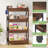 4-Tier Retail Display Rack with Hooks