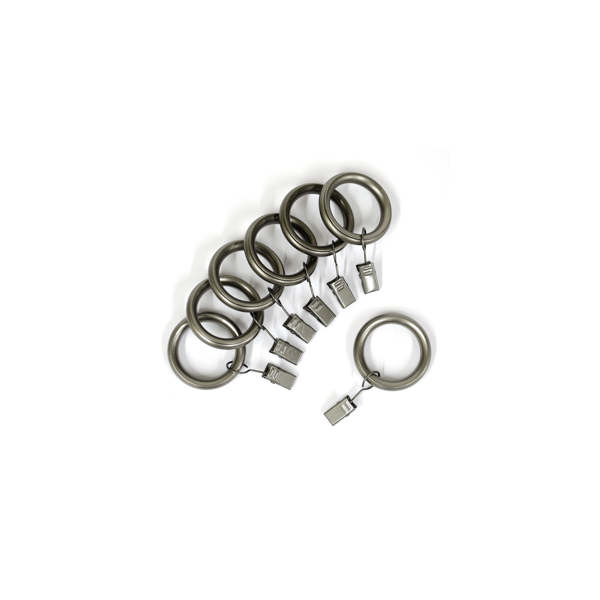 Vasios Curtain Rings, Pewter