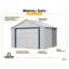 Garage en acier 12 x 10 Arrow-1880613516