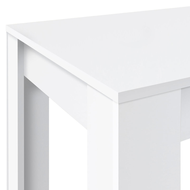 Elorah Dining Table, White, White