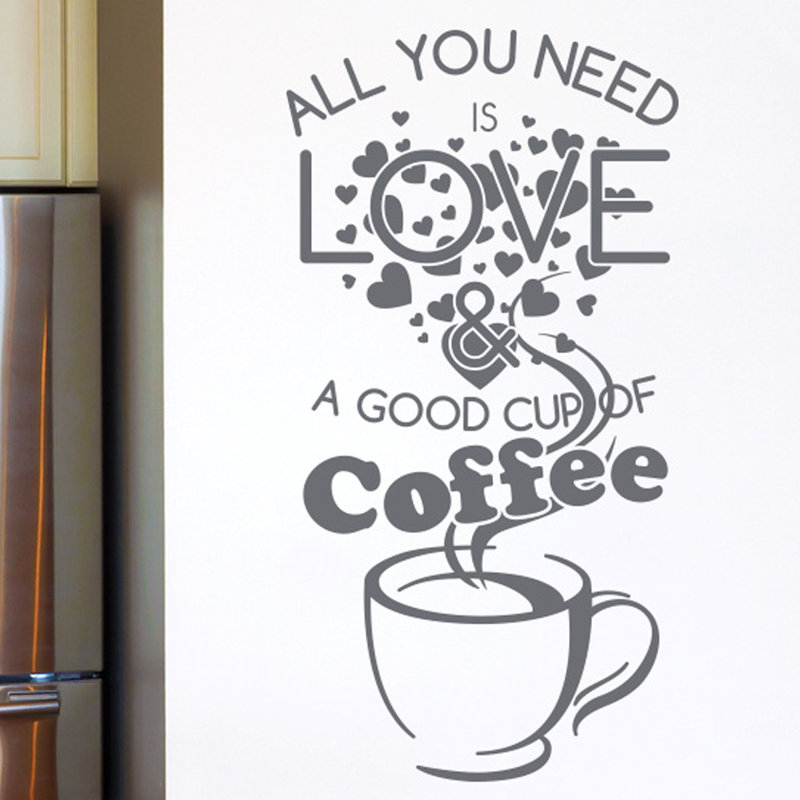 Non-Wall Damaging Wall Decal, Grey