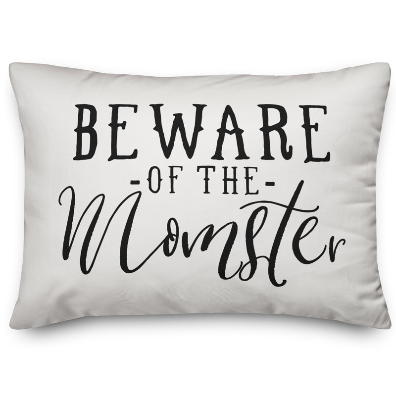  Coussin lombaire «Beware of the Momster»