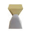 Table d'appoint abstraite moderne en acier inoxydable