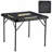 Mahjong Table 4 Player Folding Card Table & 4 Cup Holders Chip Trays Black
