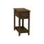 Table d'appoint étroite, chambre à coucher avec rangement de tiroir, design latéral et tendance