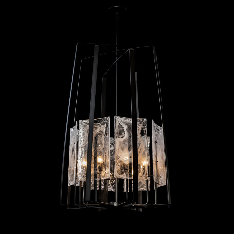 Arc 8 - Light Candle Style Classic / Traditional Pendant, Black