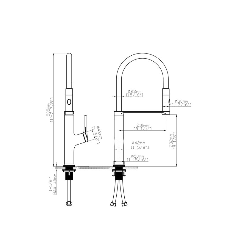Belfry Kitchen Fresno Pull Down Kitchen Faucet