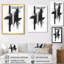 Géométrie noir et blanc Angles monochrome II - Formes abstraites Tableau encadré-630276543-719438839