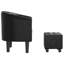 Danaija Faux Leather Barrel Chair with Ottoman-464704441