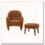 Chaise de loisir rembourrée avec repose-pieds-1838683257