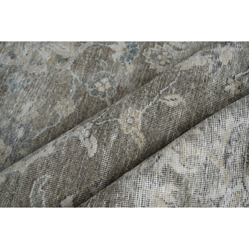 Heirloom Wool Floral Area Rug, Rectangle 6' x 9'