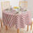 Turku Christmas Stripe Round Tablecloth-1902289467