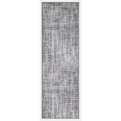 Lyanne Washable Non-Slip Gray Area Rug