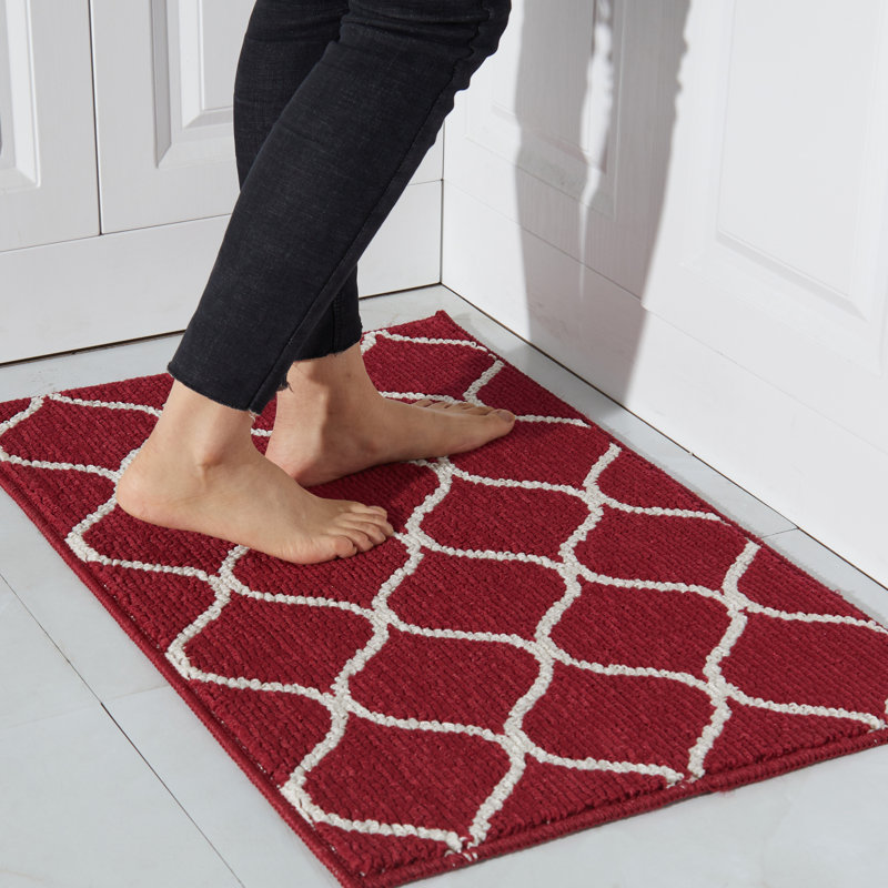 Non-Slip Kitchen Mat, Super Absorbent & Stain Resistant Washable Floor Rug for Kitchen, Laundry, Sink, Rectangle 20" x 32"